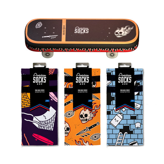 American Socks Skateboard Gift Box Signature Strumpor
