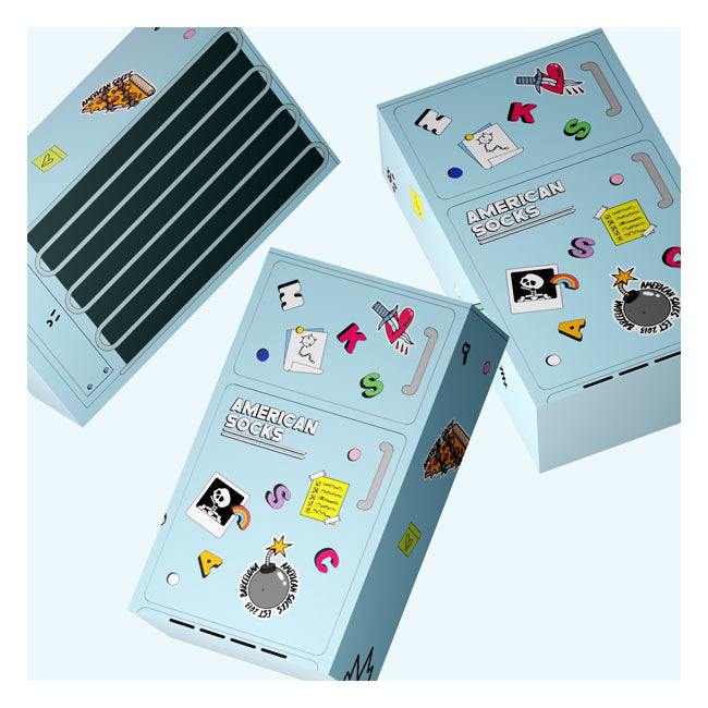 American Socks Frosty Fridge Signature Strumpor