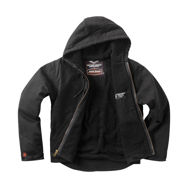 West Coast Choppers Sherpa Lined Canvas Jacka