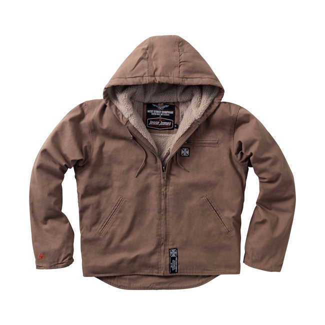 West Coast Choppers Sherpa Lined Canvas Jacka
