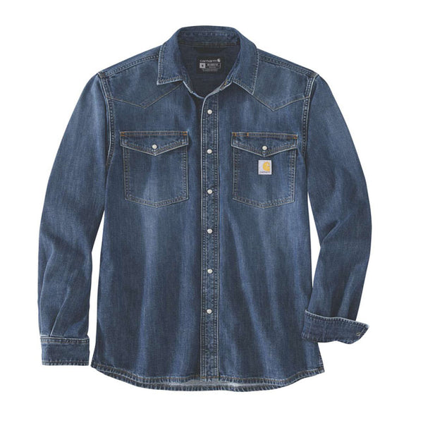Carhartt Denim Snap Front Skjorta