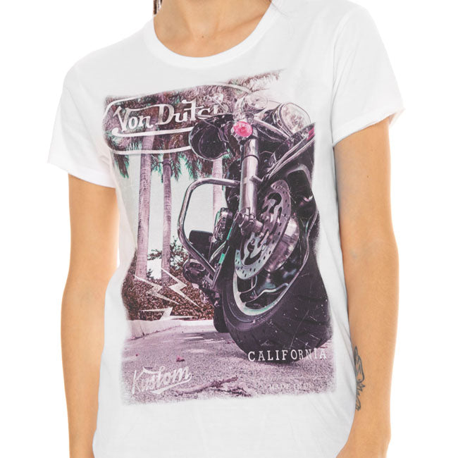 Von Dutch Moto T-Shirt Dam