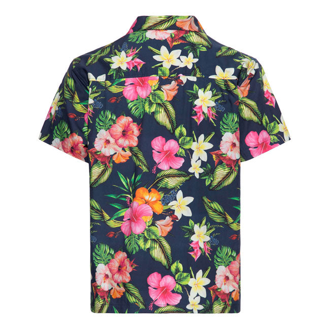 King Kerosin Tropcial Flowers Hawaii Skjorta