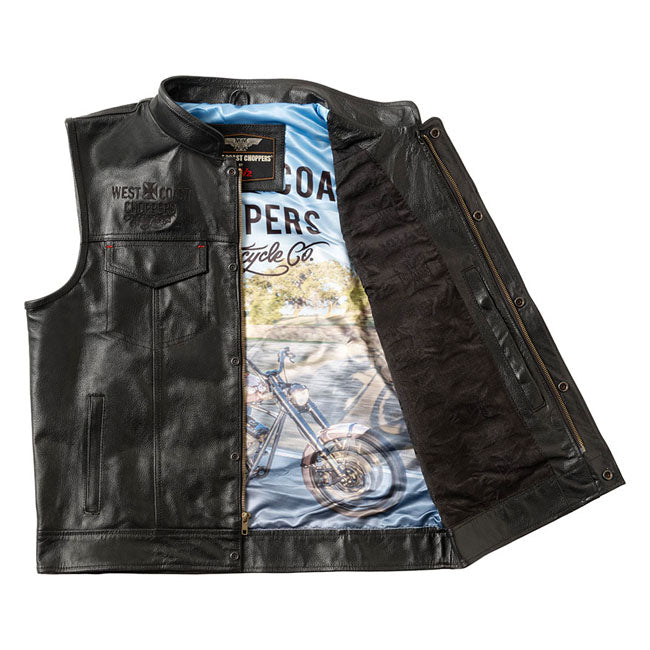 West Coast Choppers x 13 1/2 Dominator Leather MC-Väst