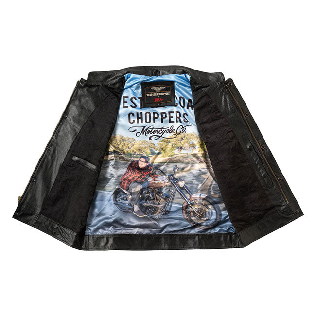 West Coast Choppers x 13 1/2 Dominator Leather MC-Väst