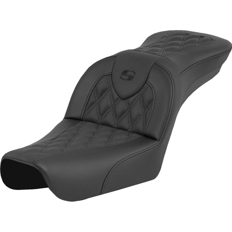Saddlemen Roadsofa Lattice Stitch Sadel till Harley