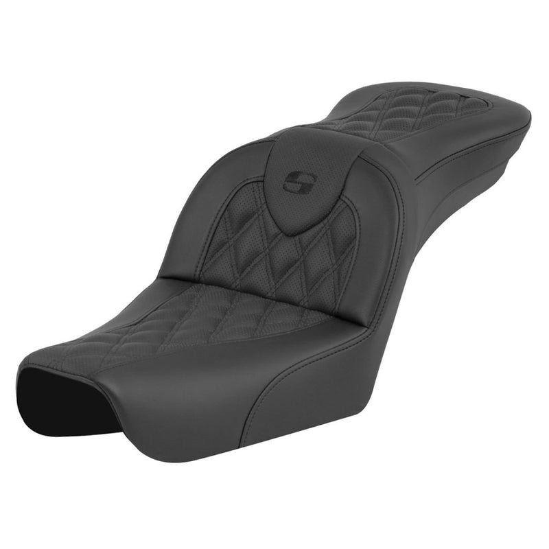 Saddlemen Roadsofa Lattice Stitch Sadel till Harley