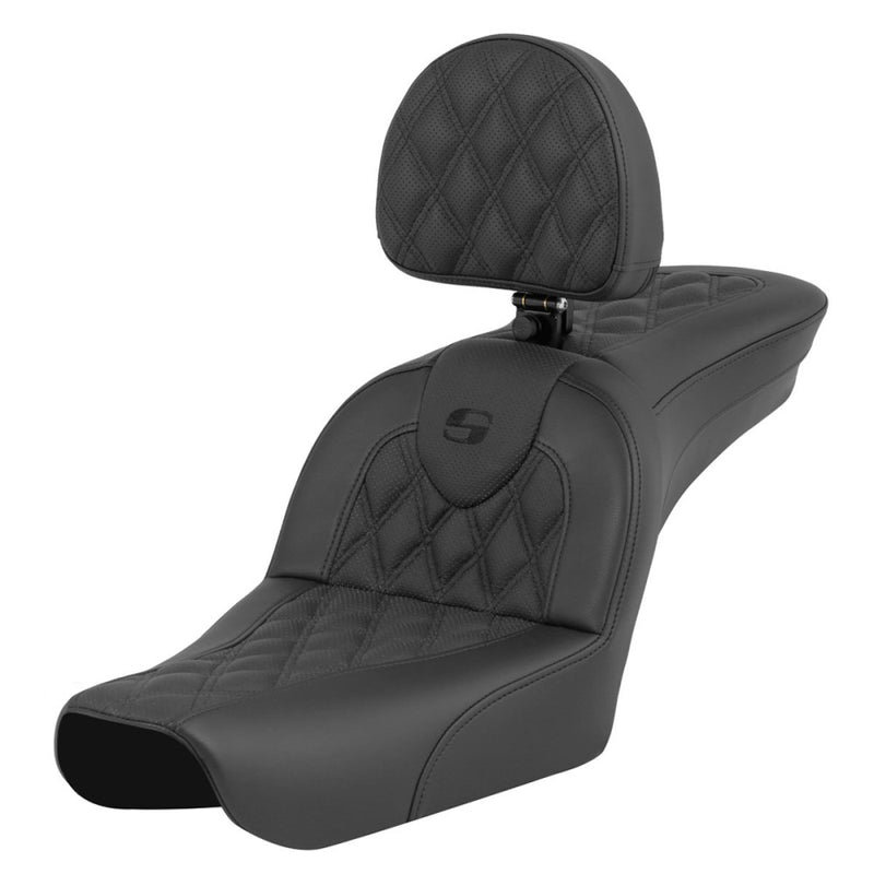 Saddlemen Roadsofa Lattice Stitch Sadel till Harley