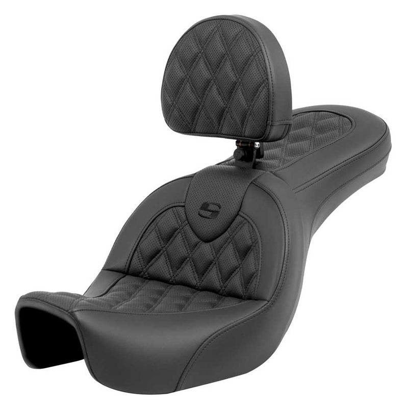 Saddlemen Roadsofa Lattice Stitch Sadel till Harley
