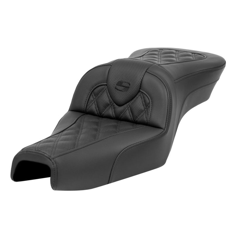 Saddlemen Roadsofa Lattice Stitch Sadel till Harley