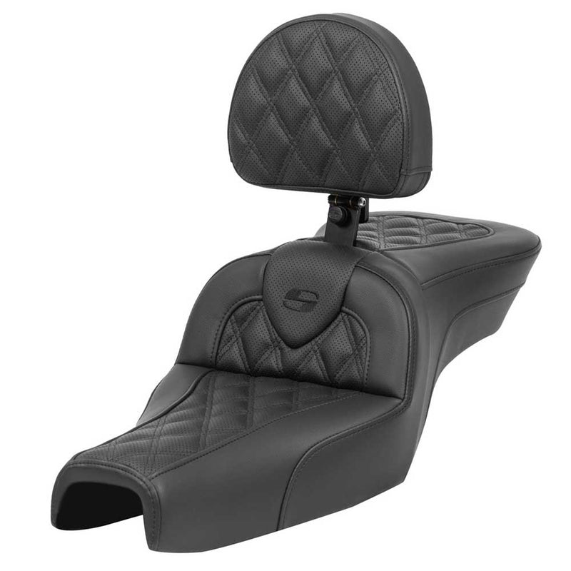 Saddlemen Roadsofa Lattice Stitch Sadel till Harley