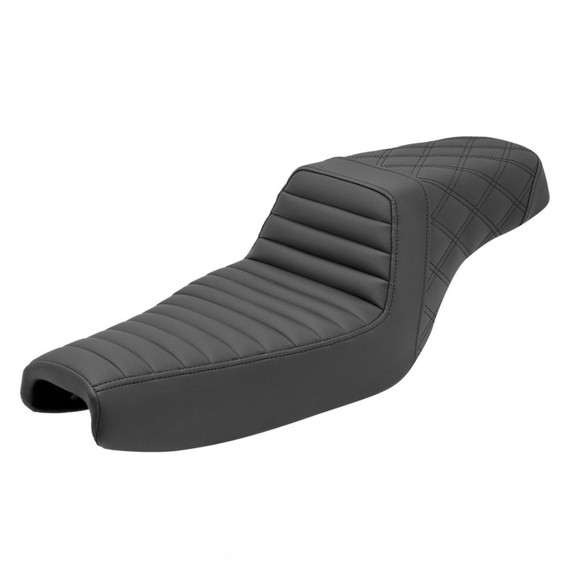 Saddlemen Step-Up Tuck-n-Roll / Lattice Stitch Sadel till Harley