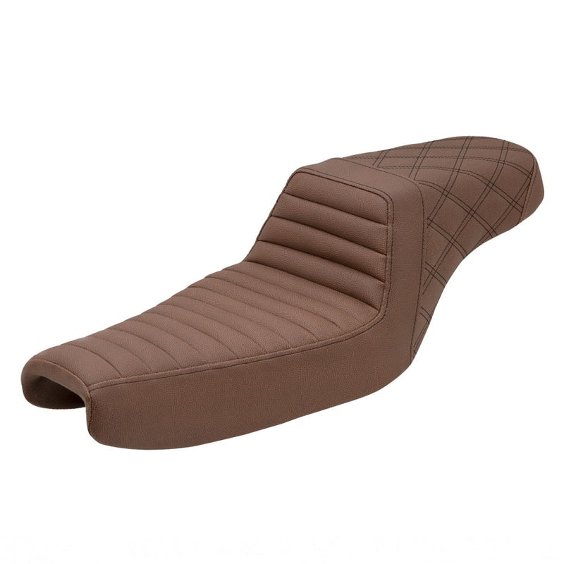 Saddlemen Step-Up Tuck-n-Roll / Lattice Stitch Sadel till Harley