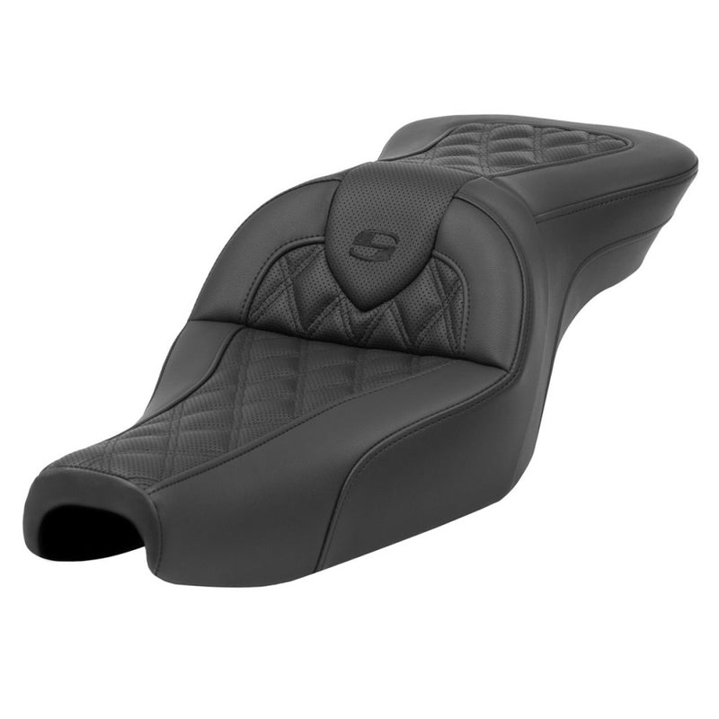 Saddlemen Roadsofa Lattice Stitch Sadel till Harley