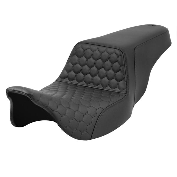 Saddlemen Step-Up Extended Reach Honeycomb Sadel till Harley