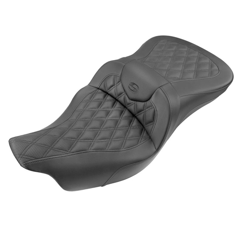 Saddlemen Roadsofa Lattice Stitch Sadel till Harley