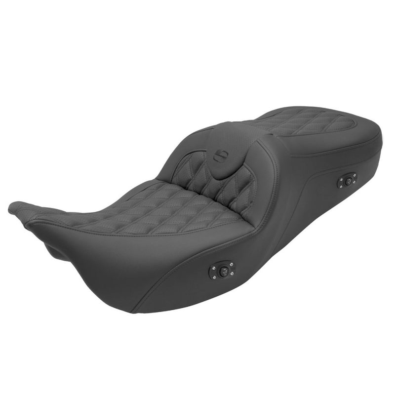Saddlemen Roadsofa Lattice Stitch Sadel till Harley