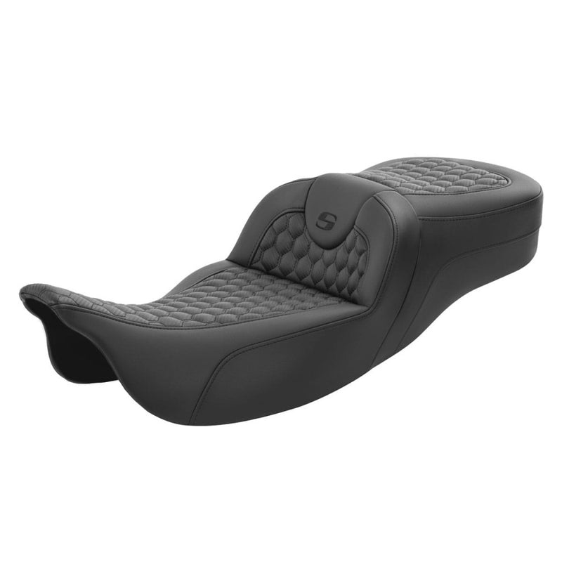 Saddlemen Roadsofa Extended Reach Honeycomb Sadel till Harley