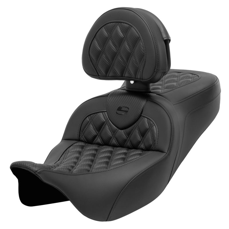 Saddlemen Roadsofa Lattice Stitch Sadel till Harley