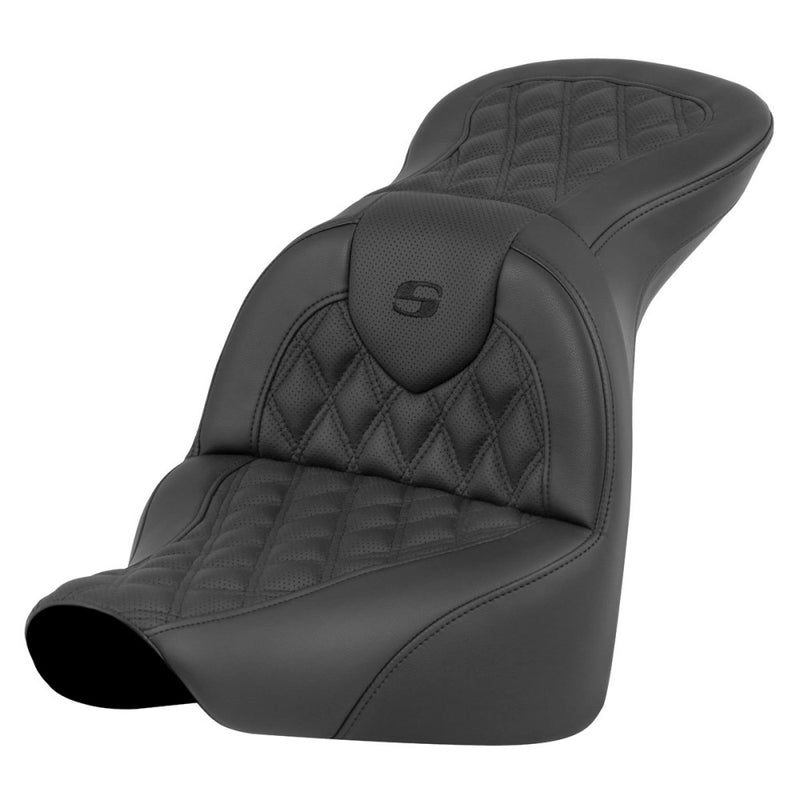 Saddlemen Roadsofa Lattice Stitch Sadel till Harley