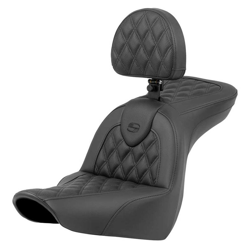 Saddlemen Roadsofa Lattice Stitch Sadel till Harley