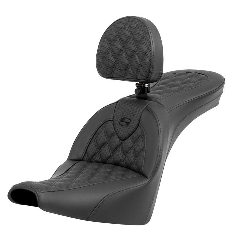 Saddlemen Roadsofa Lattice Stitch Sadel till Harley