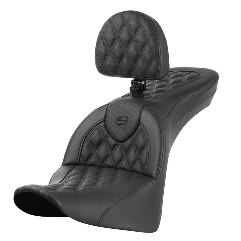 Saddlemen Roadsofa Lattice Stitch Sadel till Harley