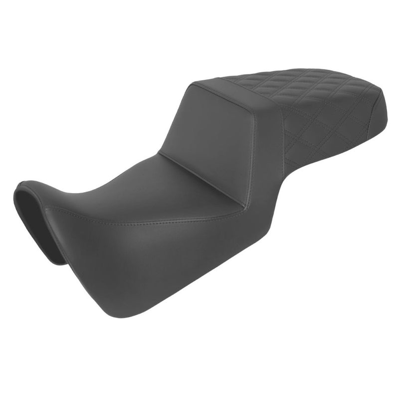 Saddlemen Step-Up Rear Lattice Stitch Sadel till Harley