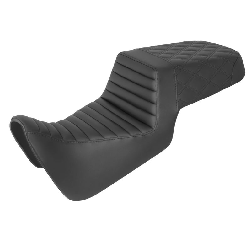 Saddlemen Step-Up Tuck-n-Roll / Lattice Stitch Sadel till Harley