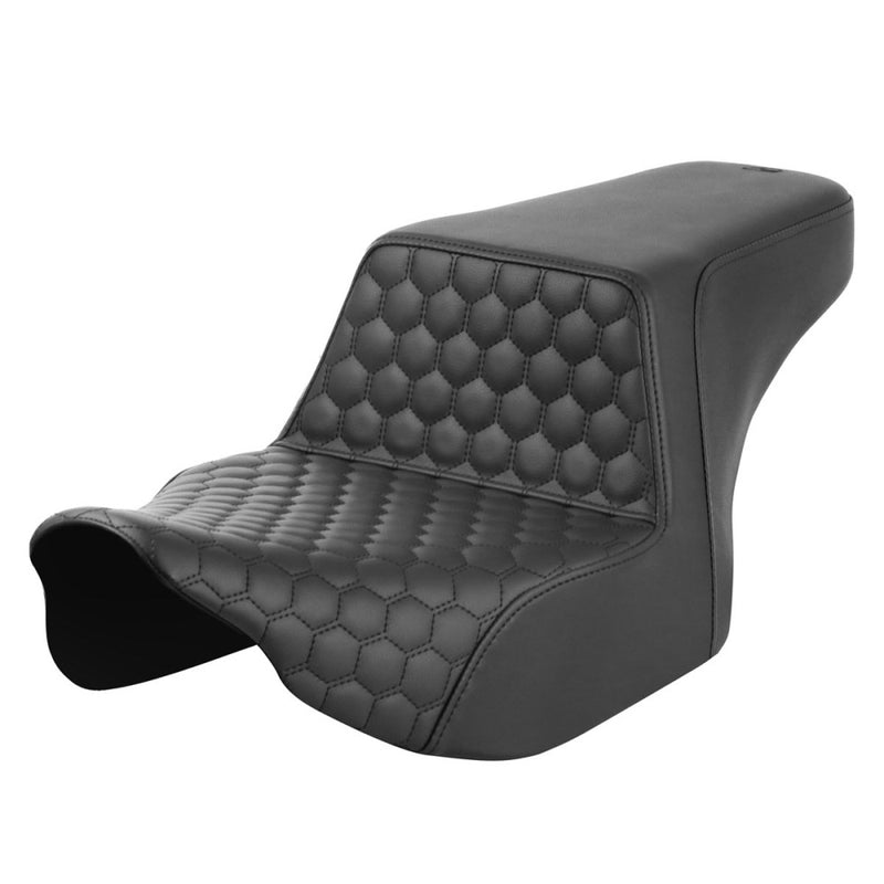 Saddlemen Step-Up Front Honeycomb Sadel till Harley