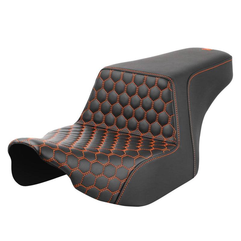 Saddlemen Step-Up Front Honeycomb Sadel till Harley