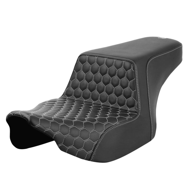Saddlemen Step-Up Front Honeycomb Sadel till Harley
