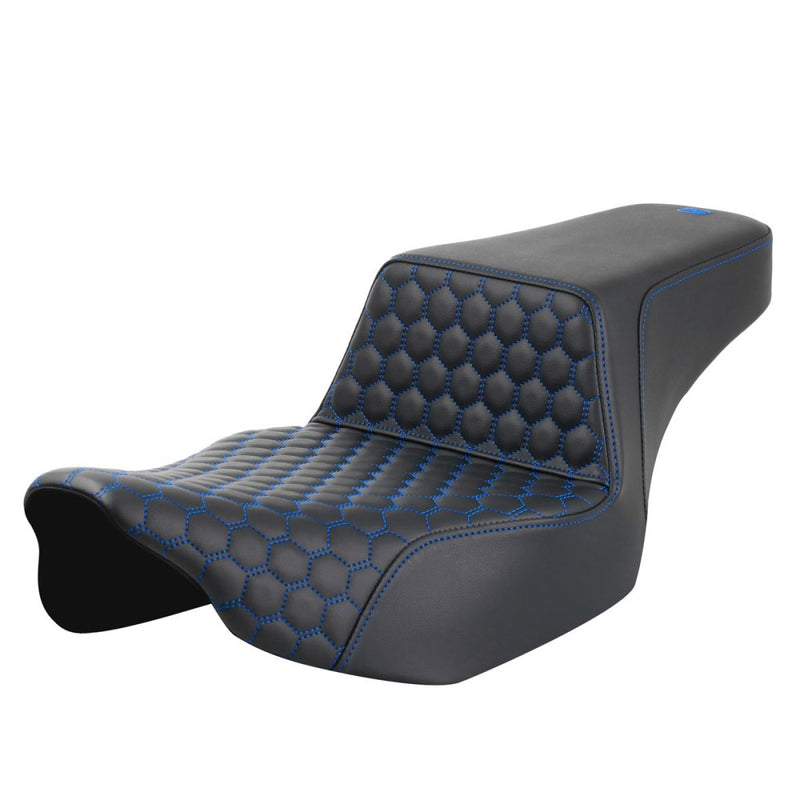 Saddlemen Step-Up Extended Reach Front Honeycomb Sadel till Harley