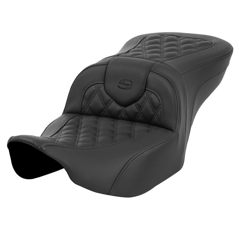 Saddlemen Roadsofa Lattice Stitch Sadel till Harley
