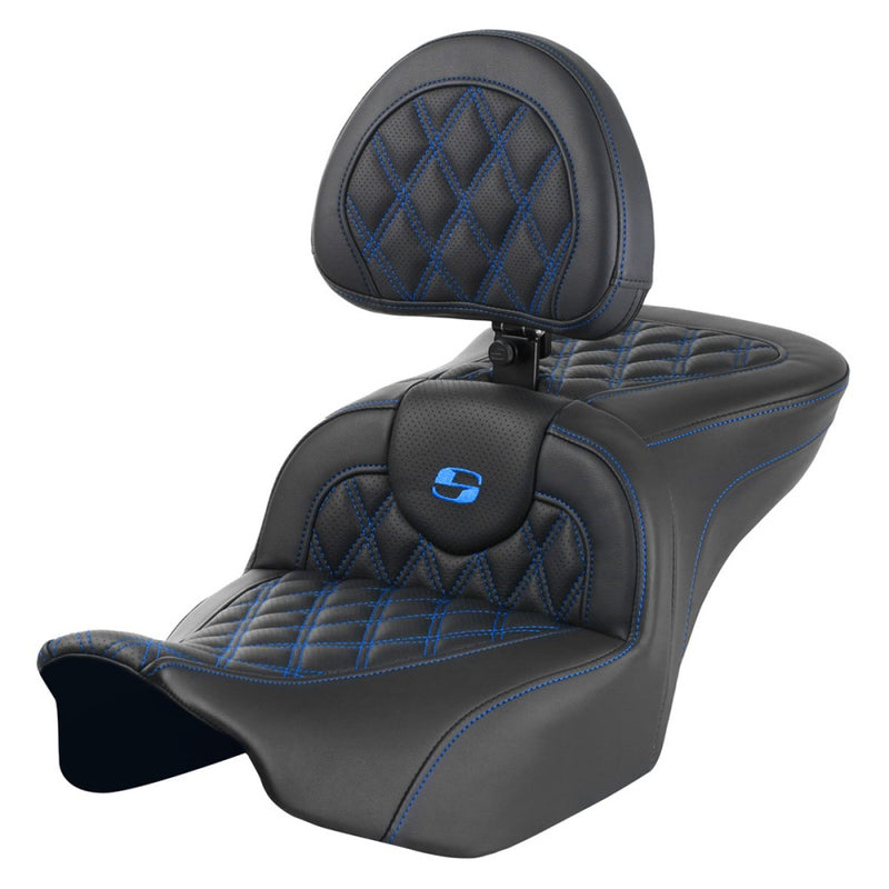 Saddlemen Roadsofa Lattice Stitch Sadel till Harley