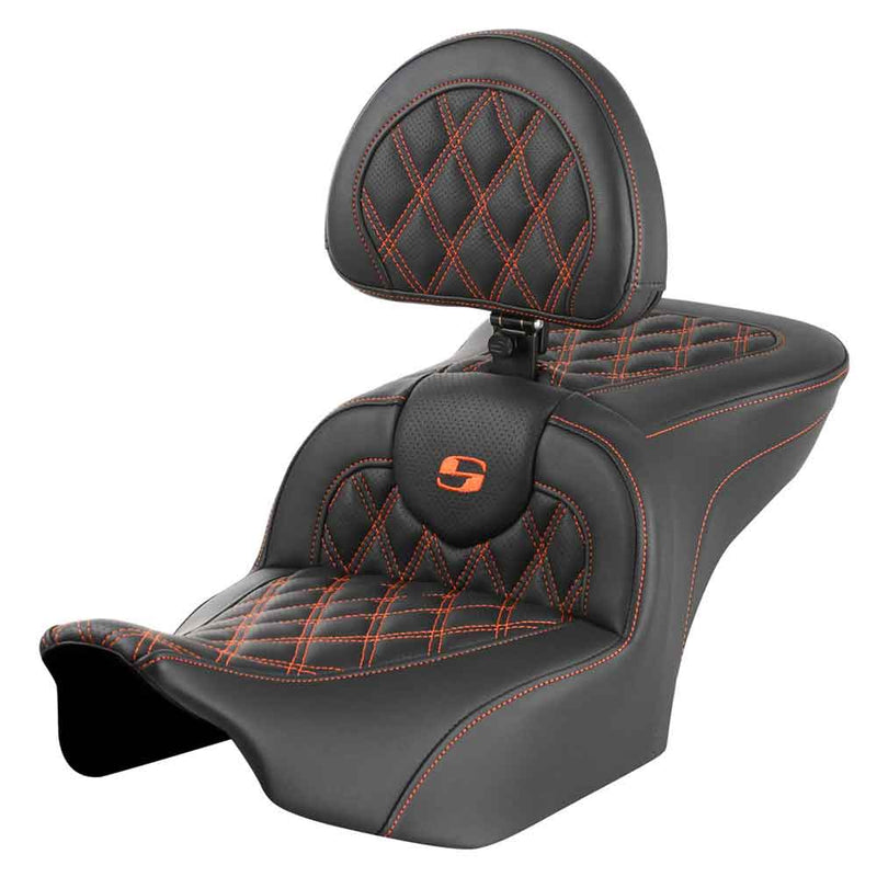Saddlemen Roadsofa Lattice Stitch Sadel till Harley