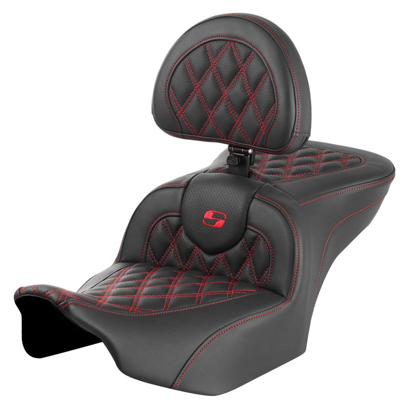 Saddlemen Roadsofa Lattice Stitch Sadel till Harley