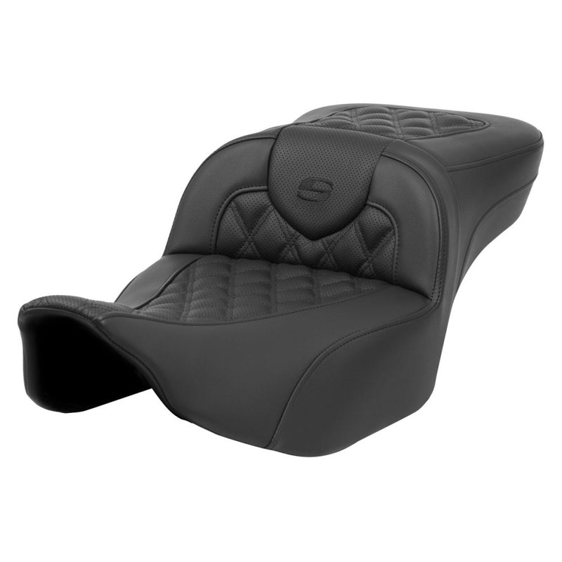 Saddlemen Roadsofa Extended Reach Lattice Stitch Sadel till Harley