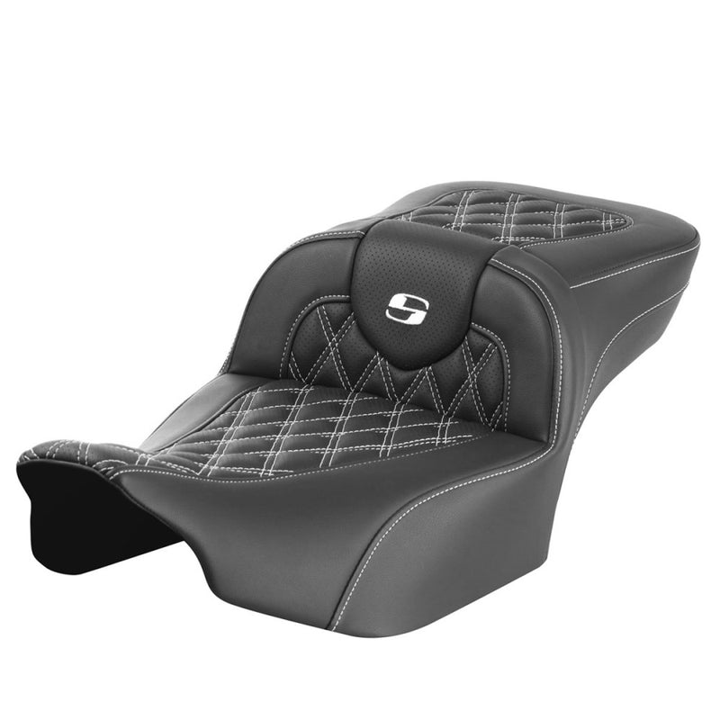 Saddlemen Roadsofa Extended Reach Lattice Stitch Sadel till Harley