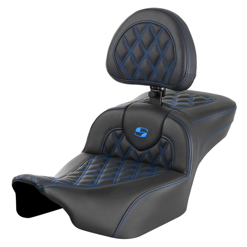 Saddlemen Roadsofa Extended Reach Lattice Stitch Sadel till Harley