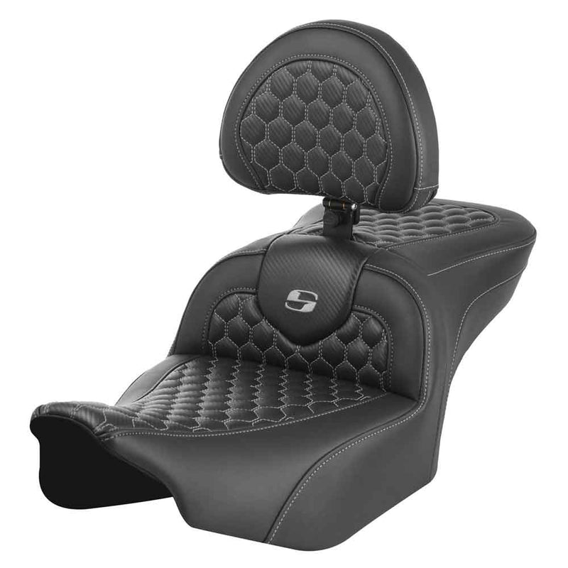 Saddlemen Roadsofa Honeycomb Sadel till Harley