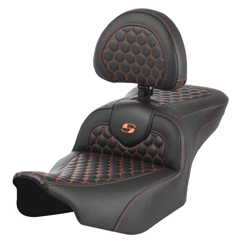 Saddlemen Roadsofa Honeycomb Sadel till Harley