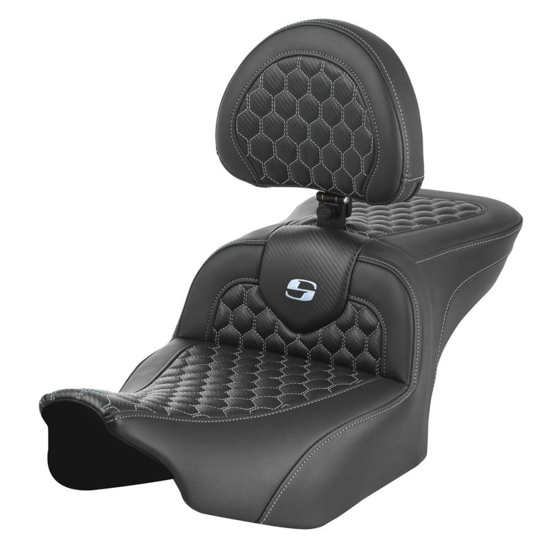 Saddlemen Roadsofa Honeycomb Sadel till Harley