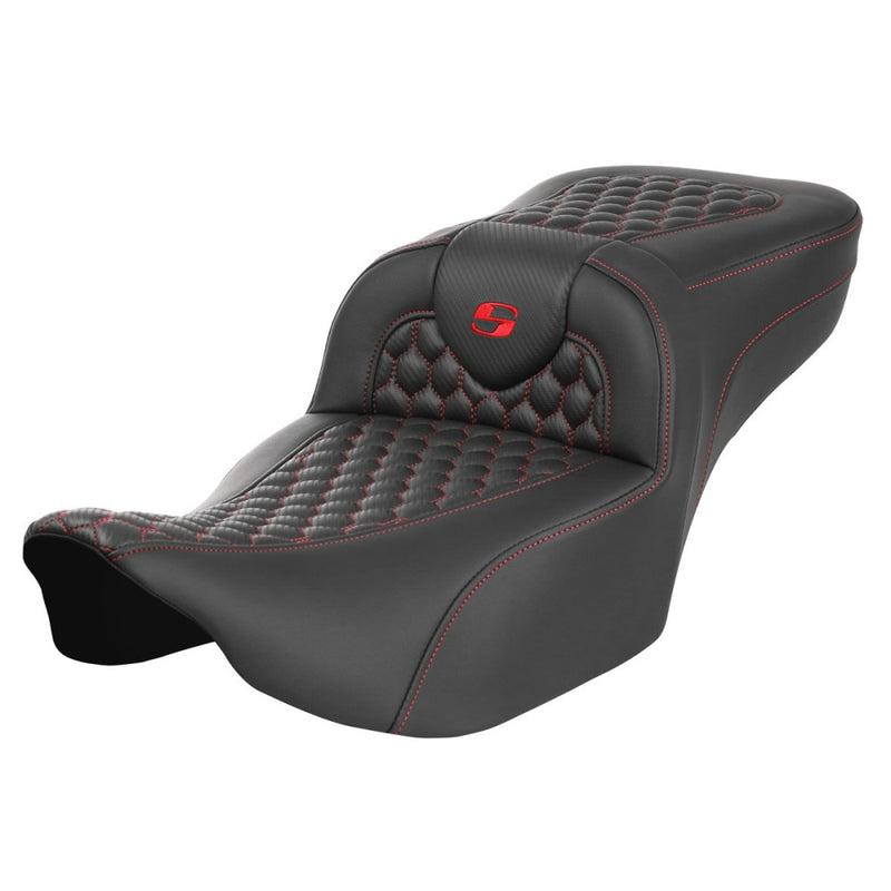 Saddlemen Roadsofa Extended Reach Honeycomb Sadel till Harley