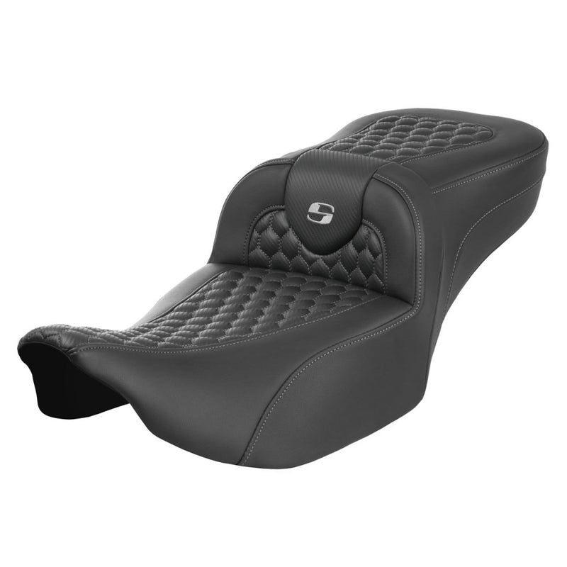Saddlemen Roadsofa Extended Reach Honeycomb Sadel till Harley