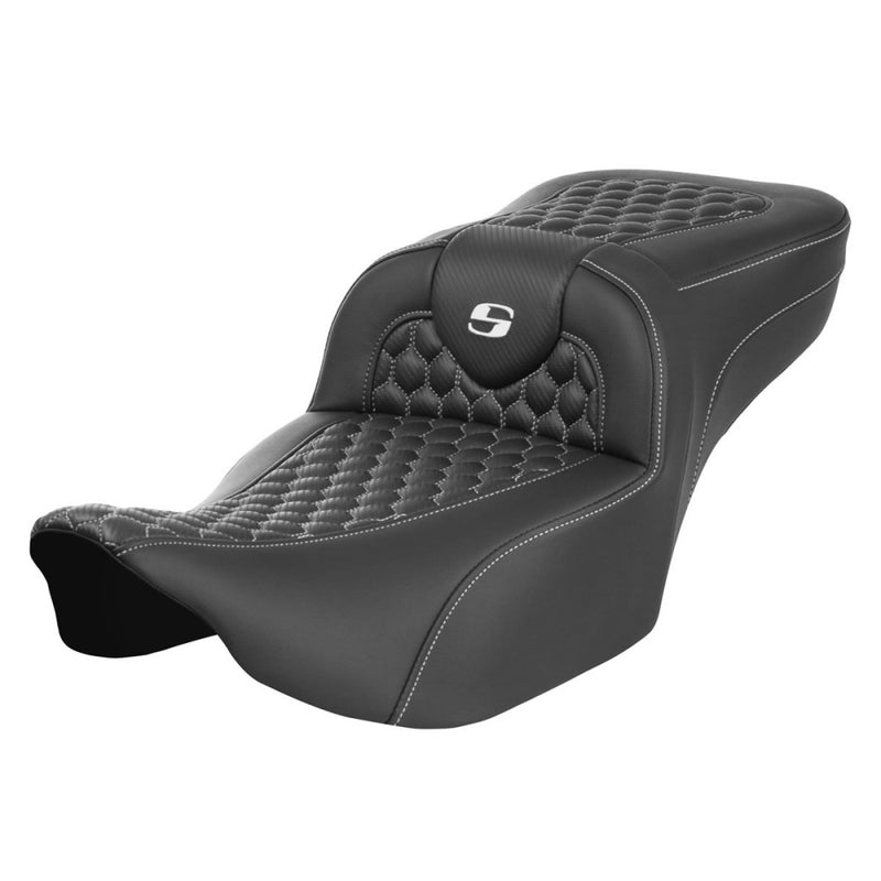 Saddlemen Roadsofa Extended Reach Honeycomb Sadel till Harley