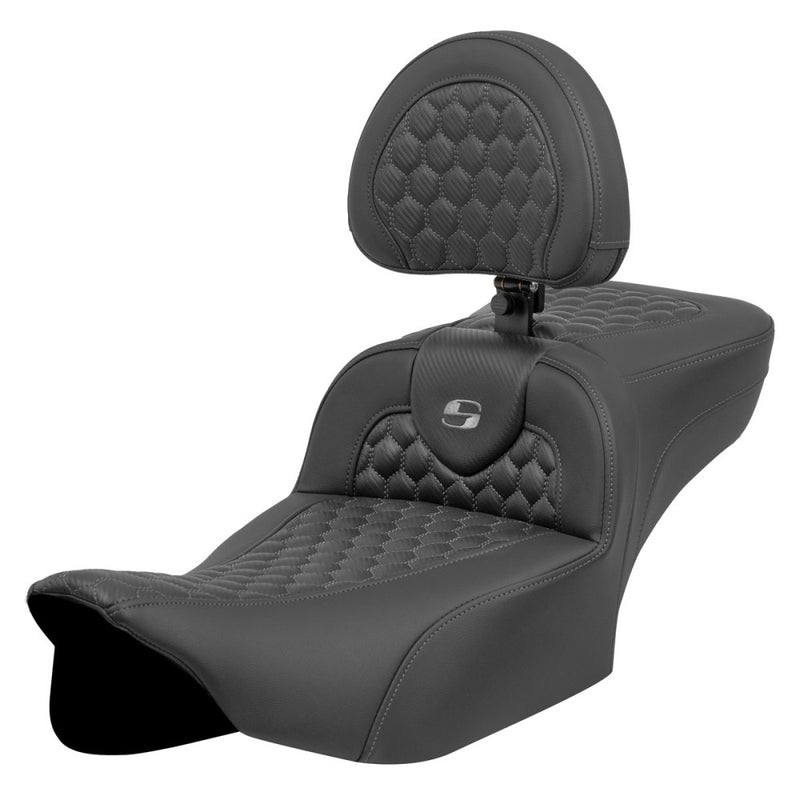 Saddlemen Roadsofa Extended Reach Honeycomb Sadel till Harley