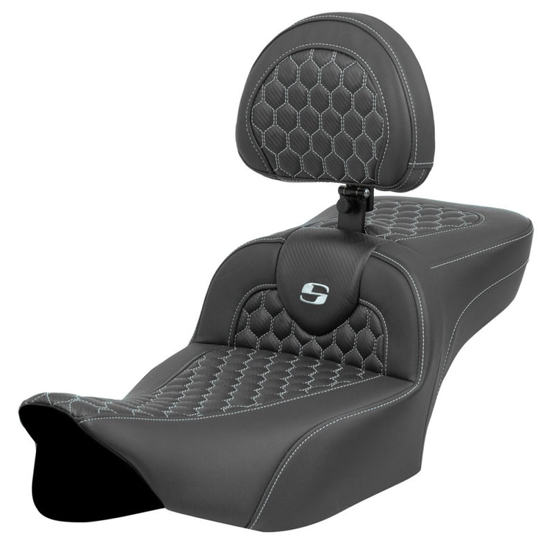 Saddlemen Roadsofa Extended Reach Honeycomb Sadel till Harley