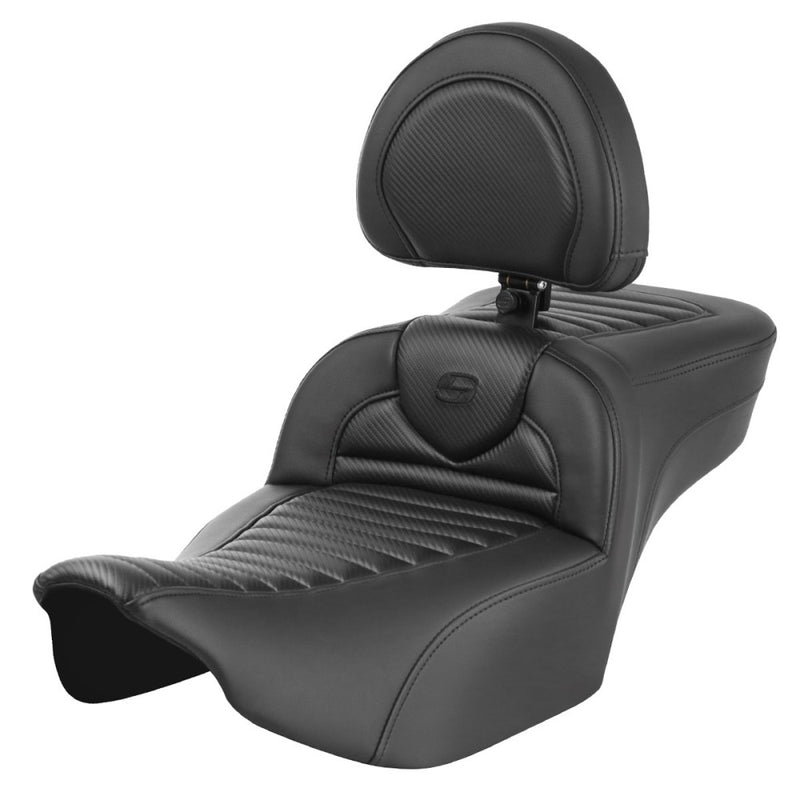 Saddlemen Roadsofa Extended Reach Tuck-n-Roll Sadel till Harley
