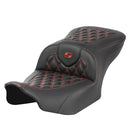 Saddlemen Roadsofa Lattice Stitch Sadel till Harley